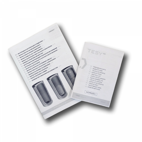 TESY V 100 55 ACF W, 100l Pufferspeicher, hydraulische Weiche, stehend, kälteisoliert